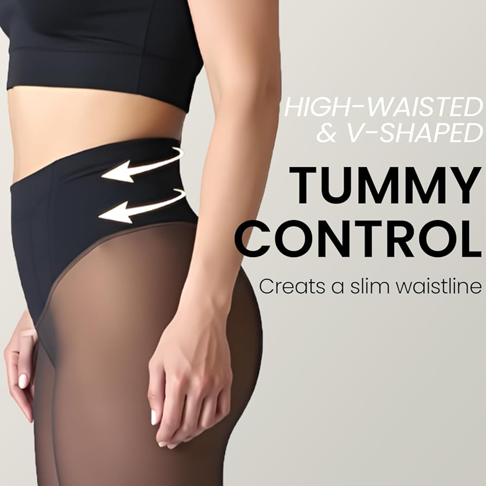 One Seam Fleece Lined Leggings - огляд і ціна Tights Pantyhose Sheer
