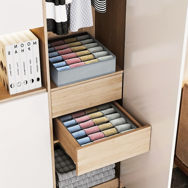 2Pcs 24-Compartment Fabric Soc - огляд і ціна Sock Organizer Tray