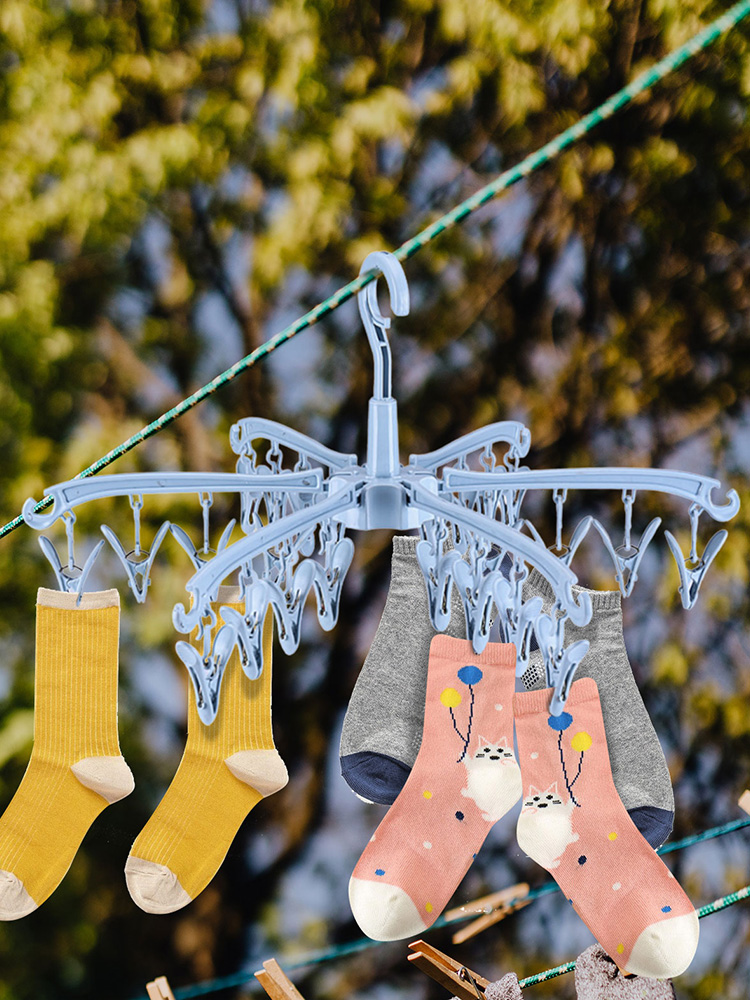 24 Clips Folding Clothes Dryer - огляд і ціна Sock Organizer Tray