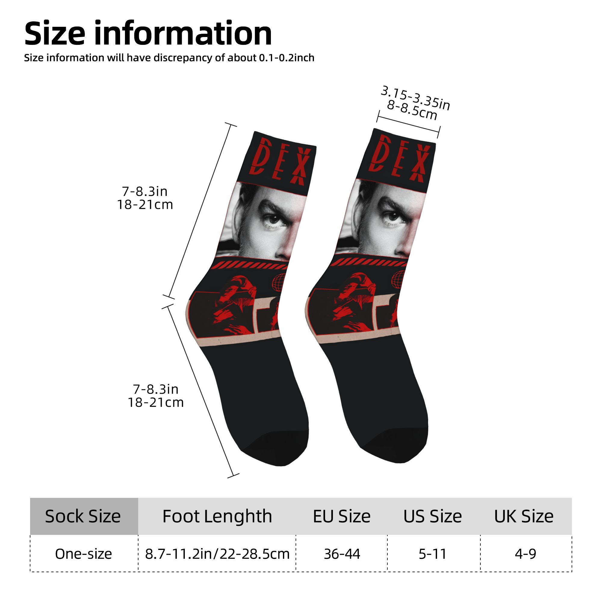 Custom Dexter Morgan Dress Soc - огляд і ціна Dress Sock Men