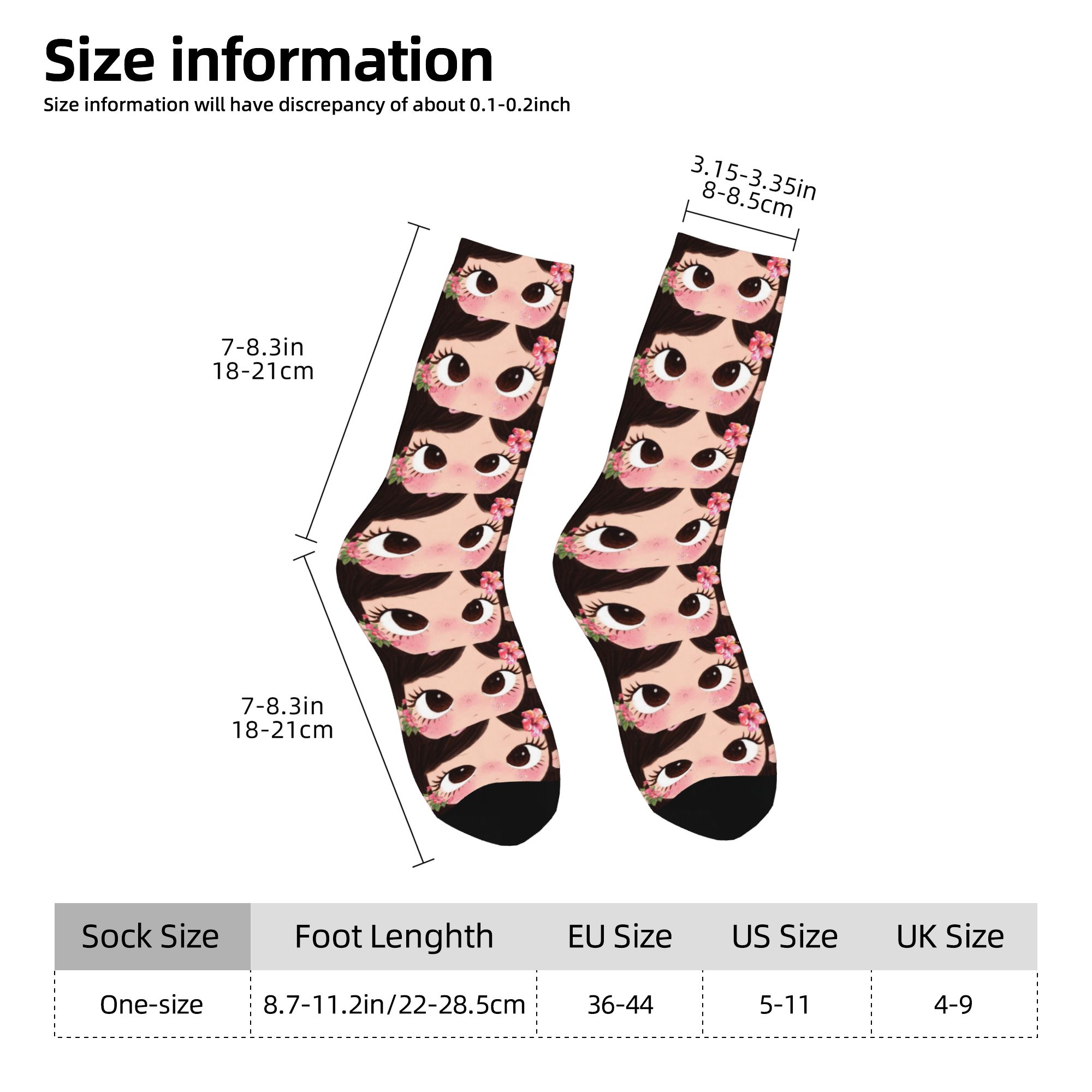 Custom Big Eyes Girl Comic Men - огляд і ціна Dress Sock Men