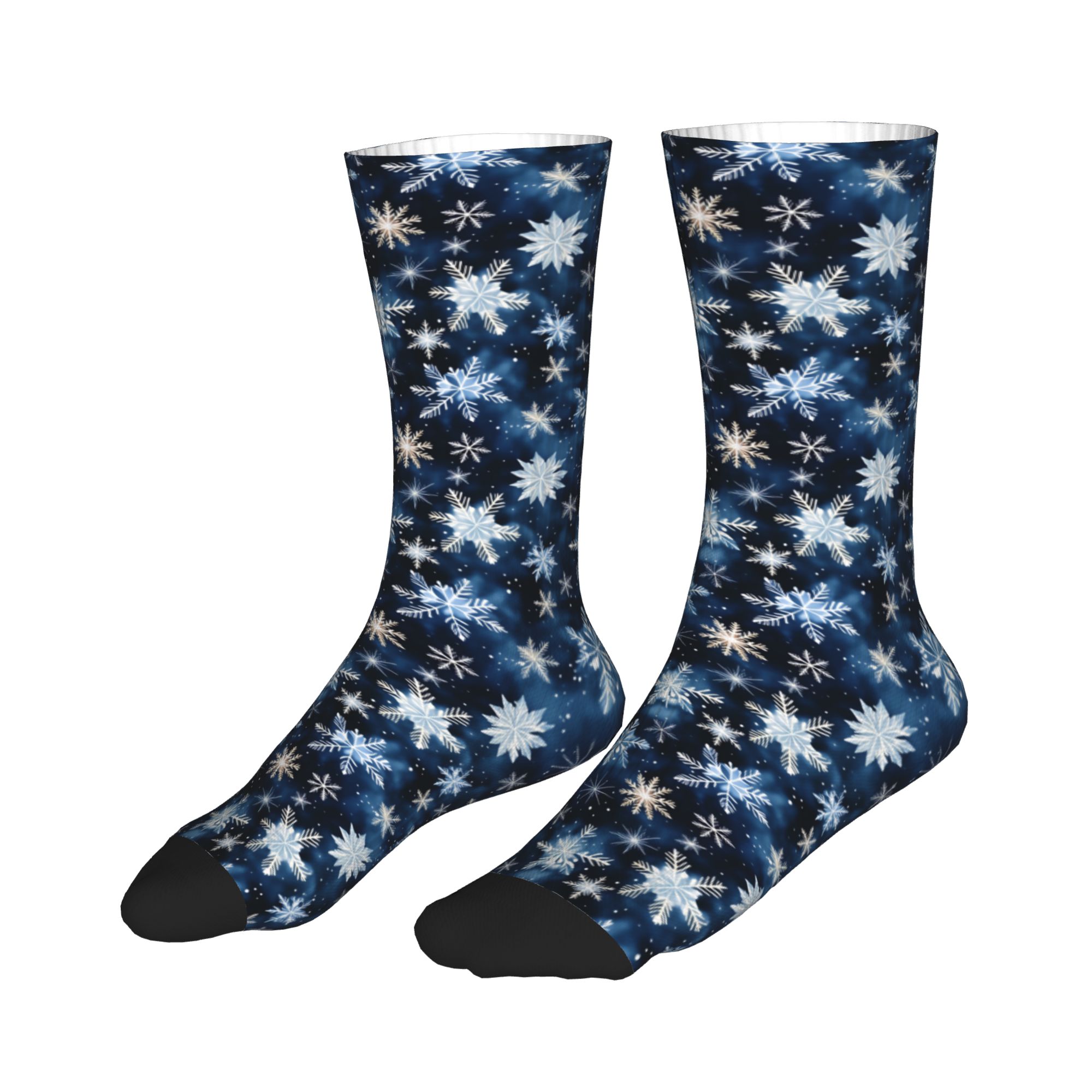 Navy Blue Snowflake Pattern Me - огляд і ціна Dress Sock Men