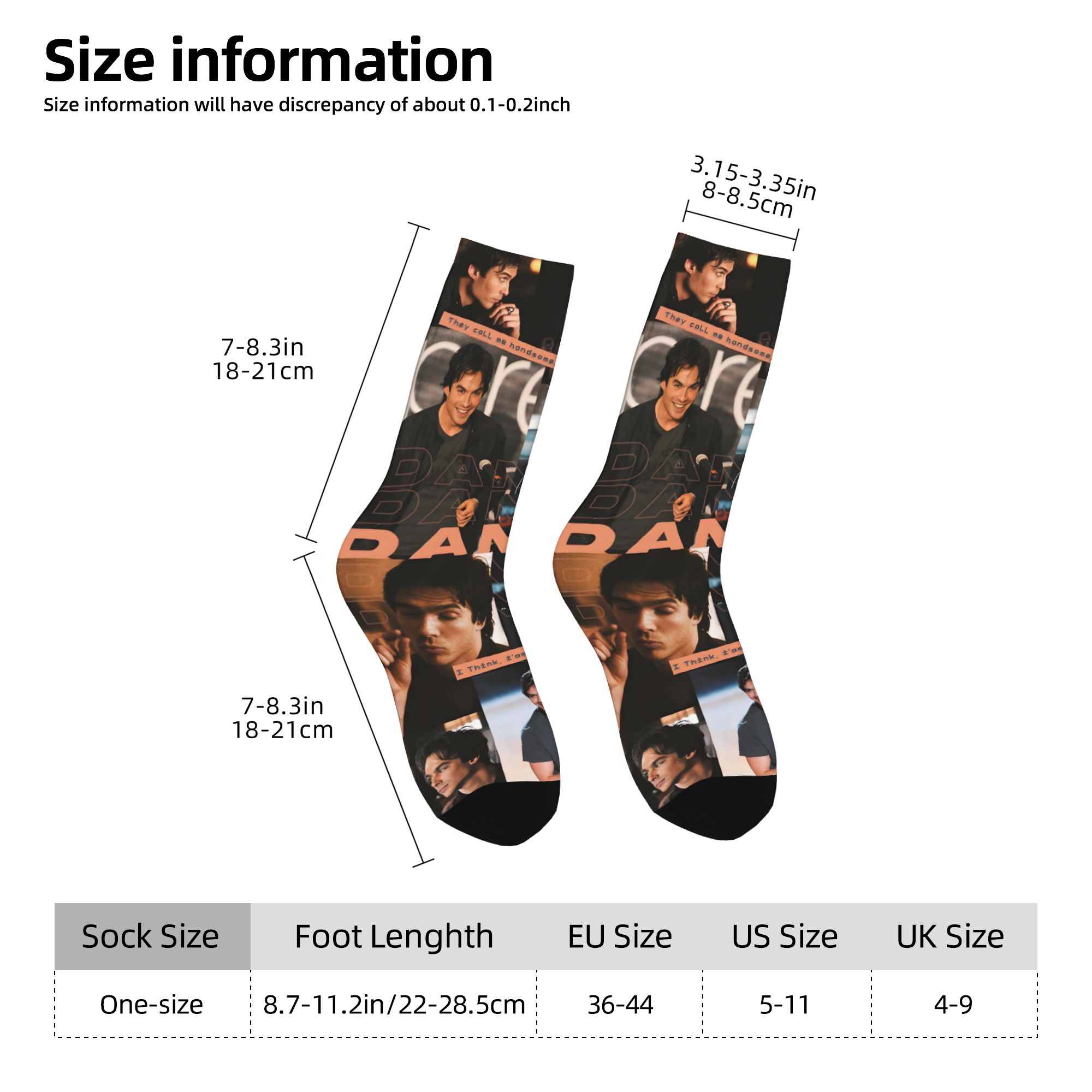 Custom The Vampire Diaries Dre - огляд і ціна Dress Sock Men