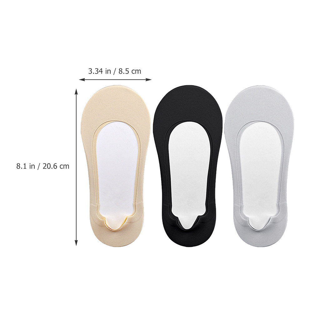 3Pairs Low Cut Invisible Socks - огляд і ціна Invisibility Sock Loafer