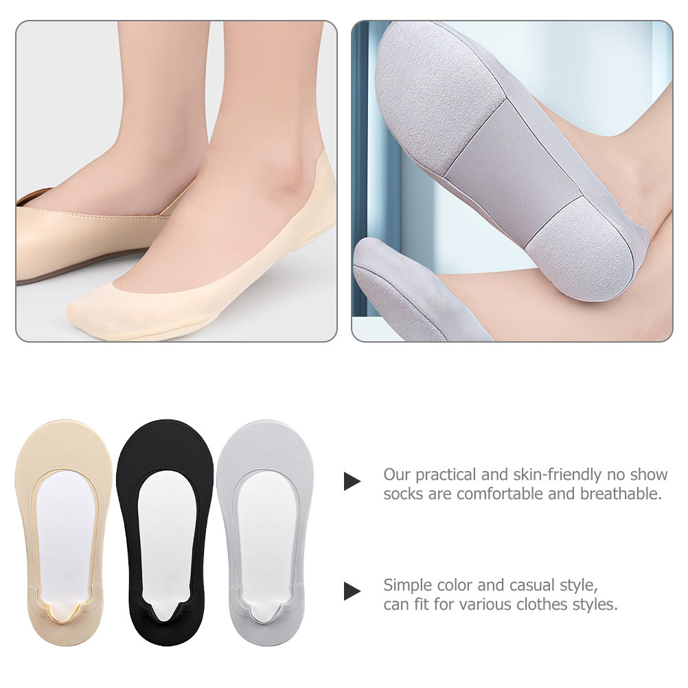 3Pairs Low Cut Invisible Socks - огляд і ціна Invisibility Sock Loafer
