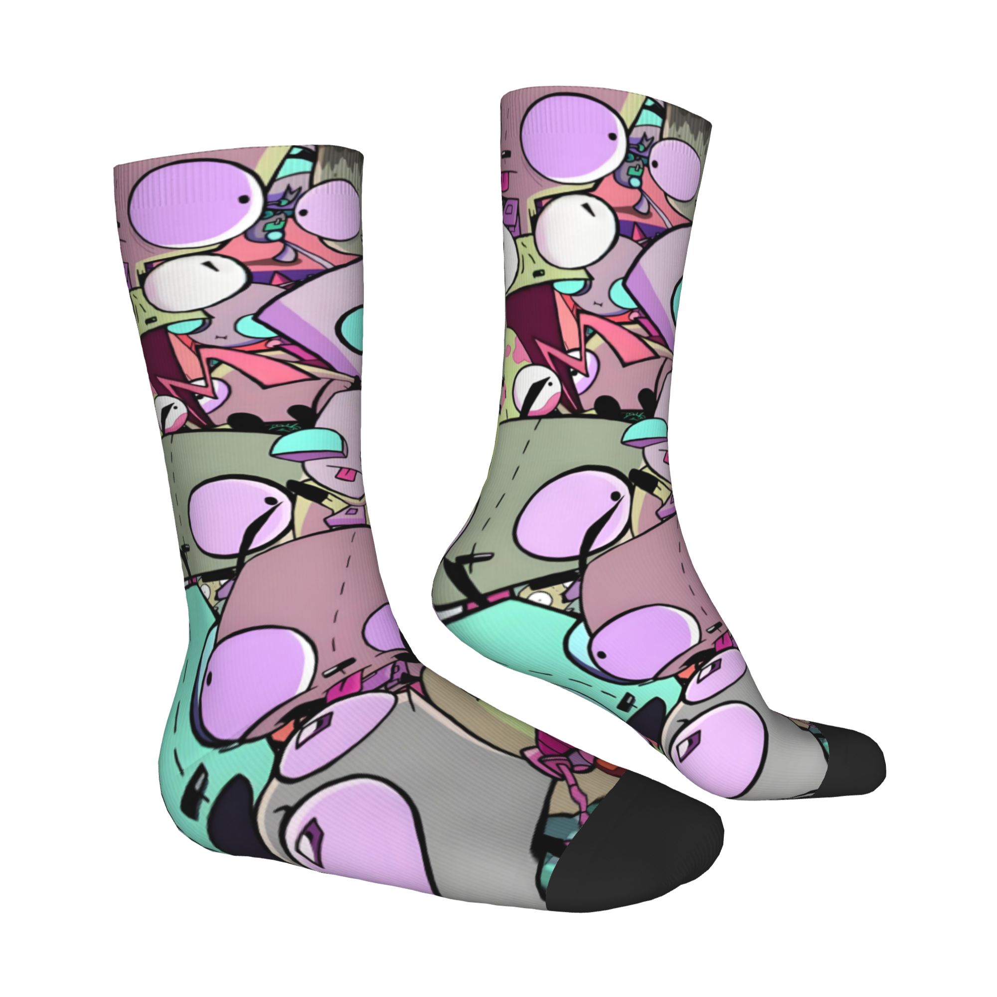 Custom I-Invader Z-Zim Cartoon - огляд і ціна Dress Sock Men