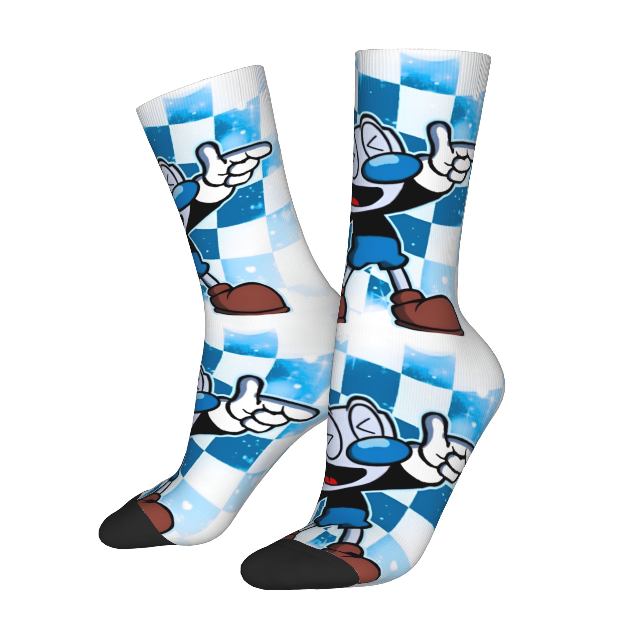 Custom Cuphead And Mugman Mens - огляд і ціна Dress Sock Men