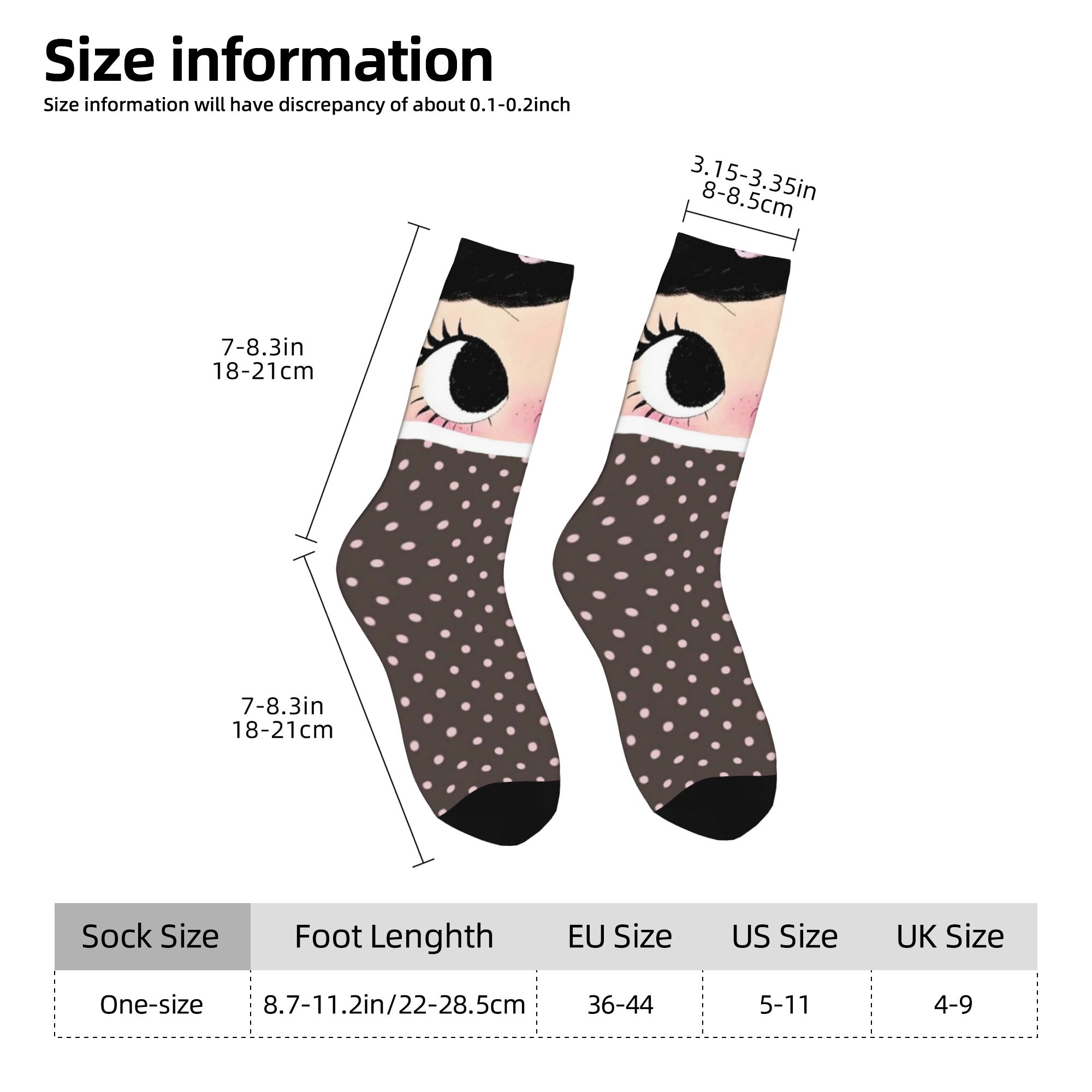 Custom Big Eyes Girl Comic Men - огляд і ціна Dress Sock Men