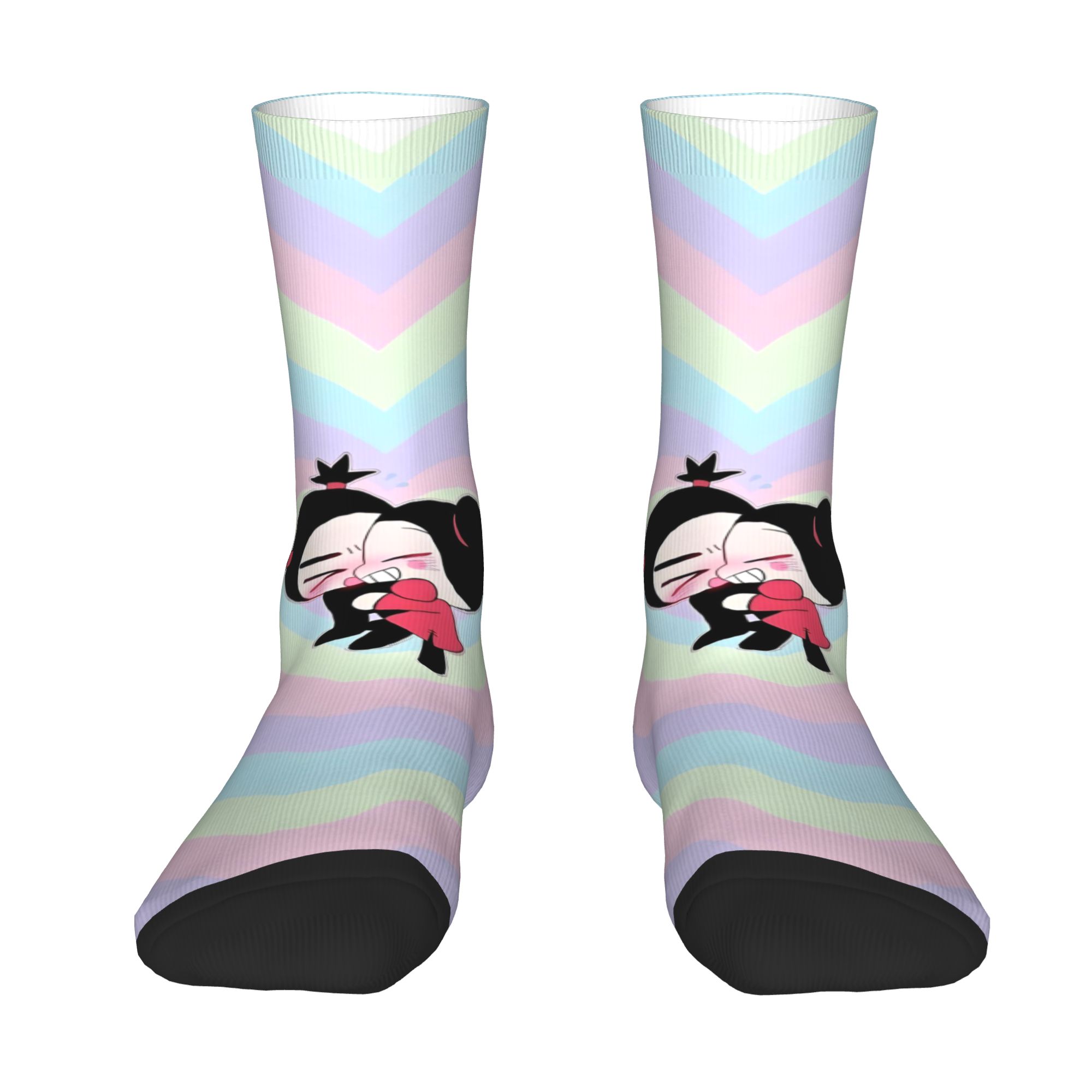 Custom Cute Cartoon P-Pucca Fi - огляд і ціна Dress Sock Men