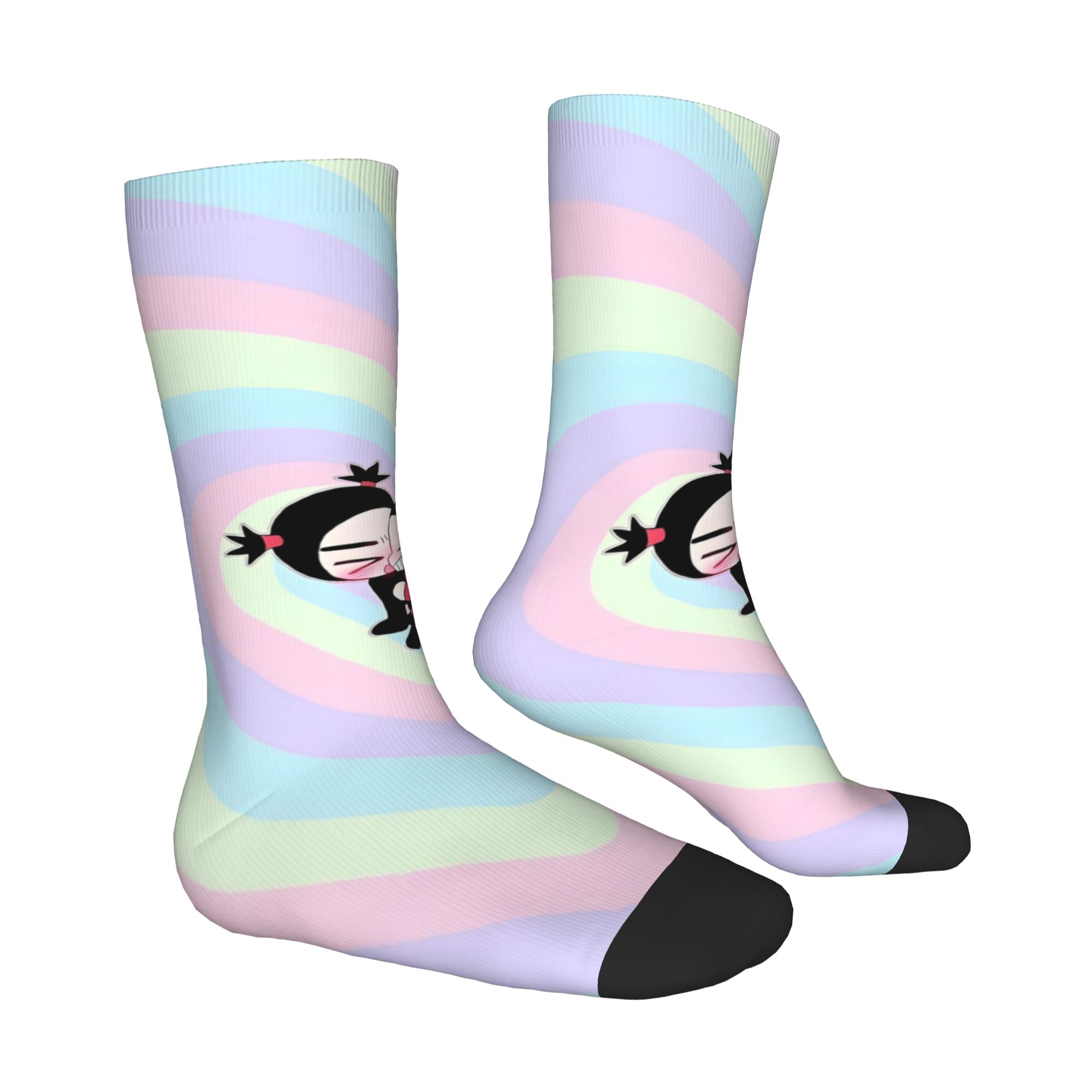 Custom Cute Cartoon P-Pucca Fi - огляд і ціна Dress Sock Men