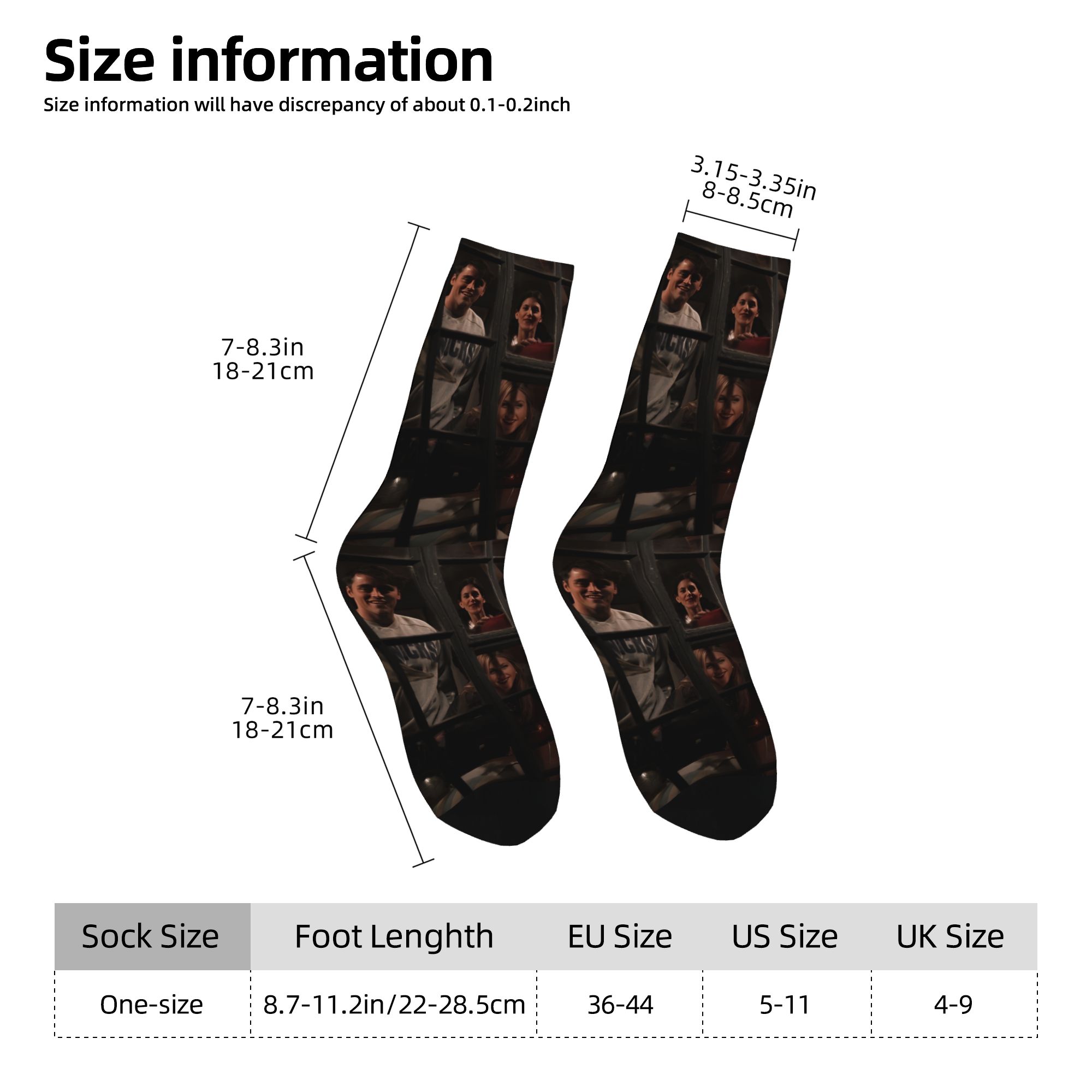 Custom Friends Men Women Crew  - огляд і ціна Dress Sock Men