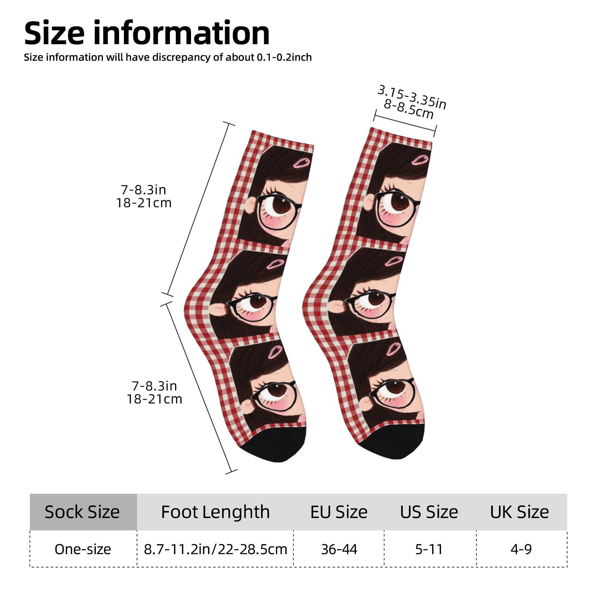 Custom Big Eyes Girl Comic Dre - огляд і ціна Dress Sock Men