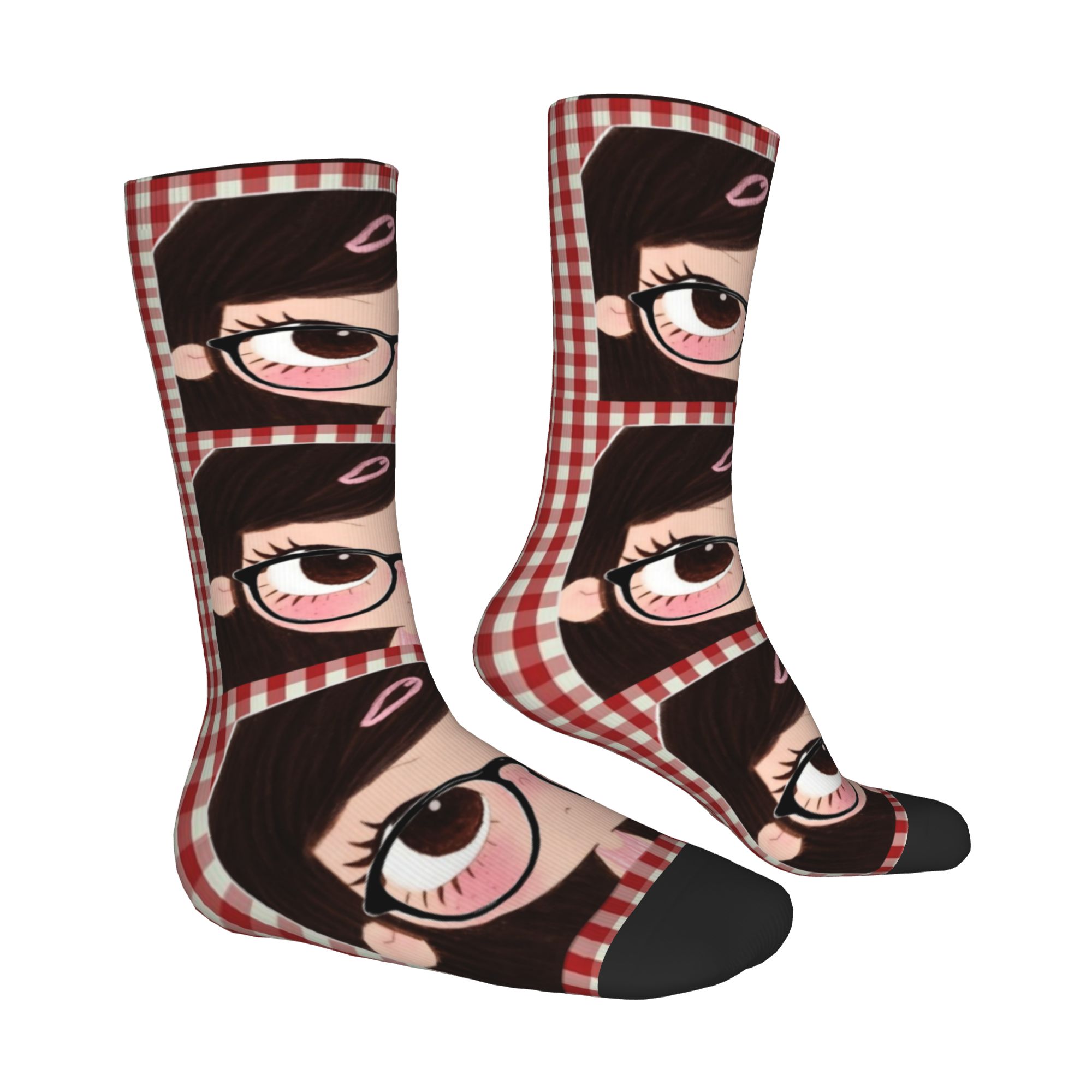 Custom Big Eyes Girl Comic Dre - огляд і ціна Dress Sock Men